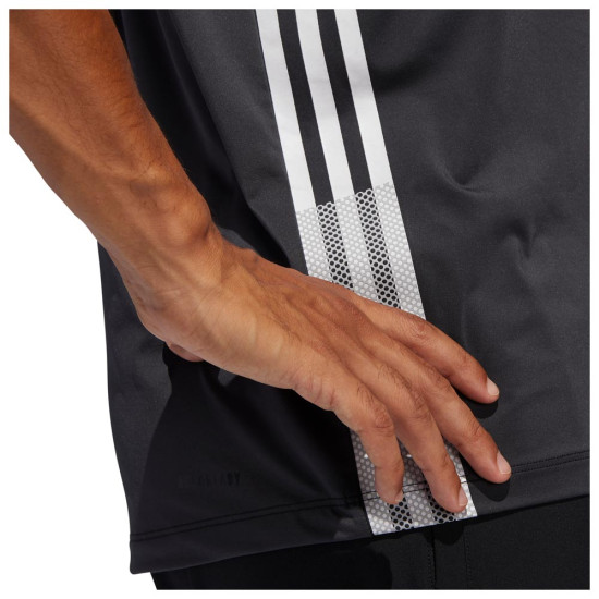 Adidas Ανδρική κοντομάνικη μπλούζα Training Freelift 3-Stripes Adidas Ανδρική κοντομάνικη μπλούζα Training Freelift 3-Stripes